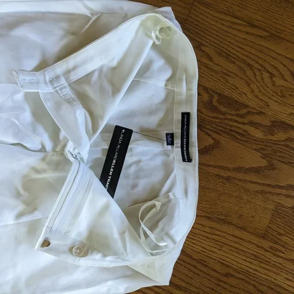 NWT Lina Allard EllenTracy White Cotton dress pants Size 4 - Picture 3 of 7
